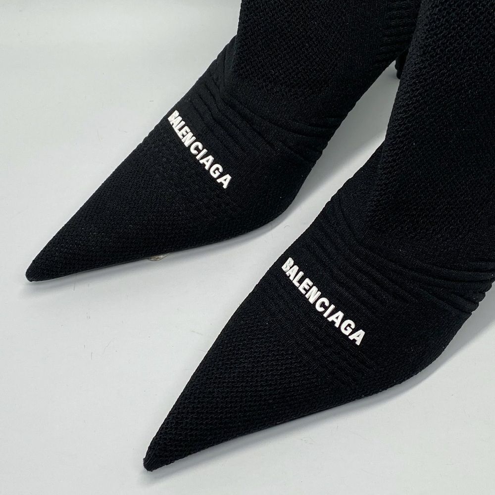 Balenciaga Knife 2.0 logo-appliquéd stretch-knit ankle boots - Picture 6 of 12